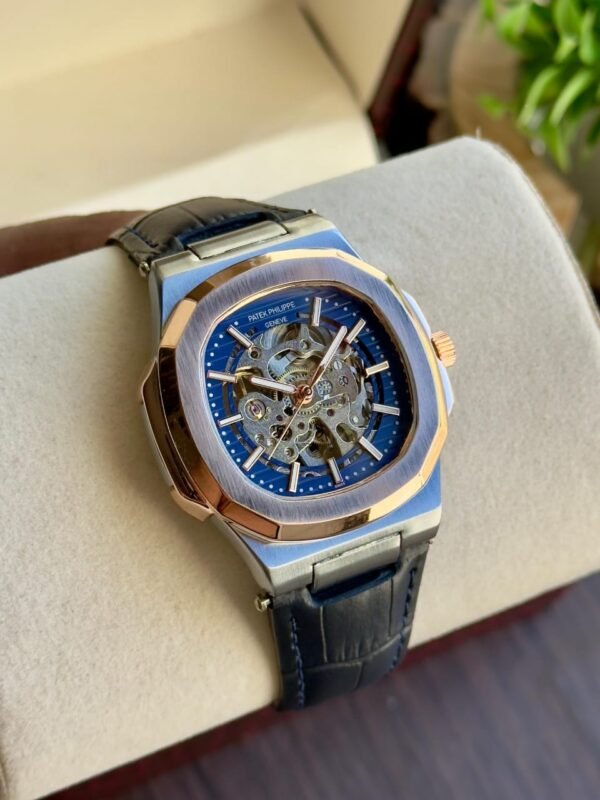 Patek Phillipe Skeleton Automatic With Premium Leather Strap Watch