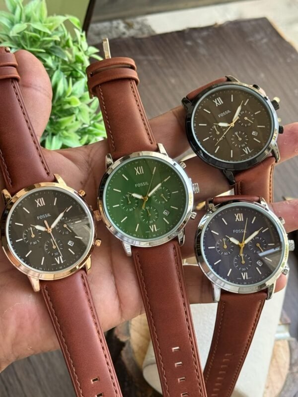 Fossil Neutra Men Grey And Silver Toned Analogue Watch - Image 2