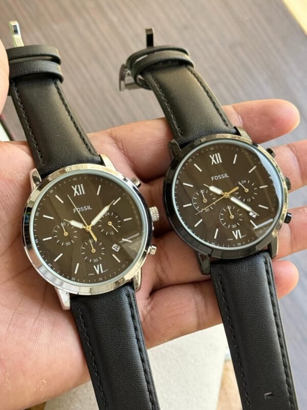 Fossil Neutra Men Grey And Silver Toned Analogue Watch - Image 3