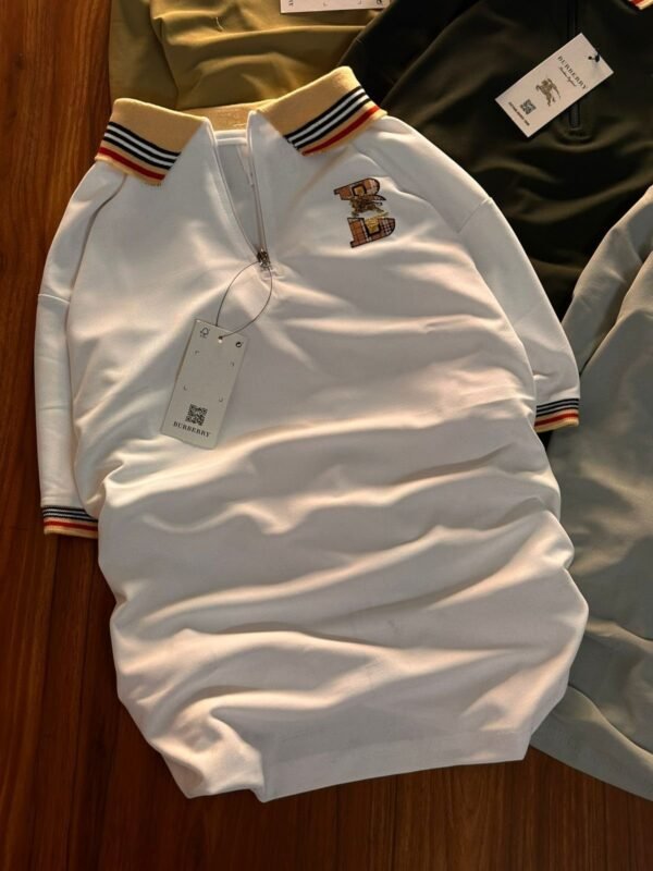 Burberry Premium Quality Collar Tshirt - Image 3