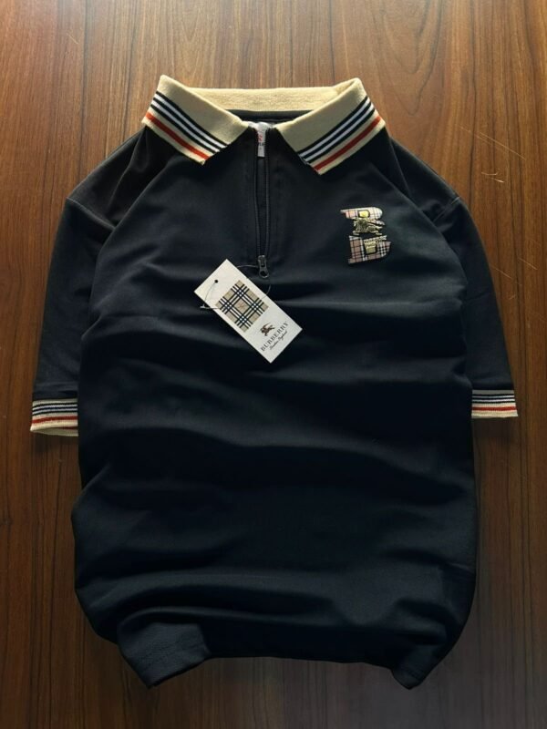 Burberry Premium Quality Collar Tshirt - Image 4