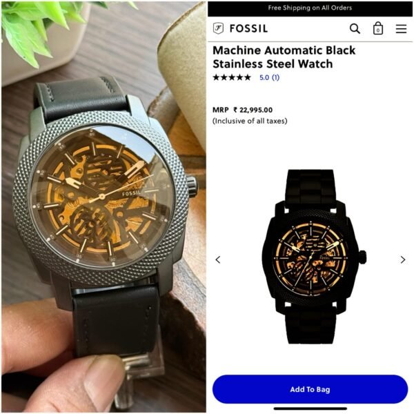 Fossil Automatic Watch With Skeleton Dial - Image 3