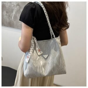 Imported Classy Double Shade Tote Bag With Beautiful Scarf