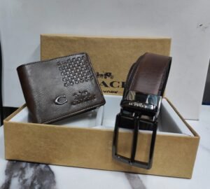 Coach Imported Wallet And Belt Combo