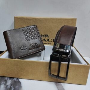 Coach Imported Wallet And Belt Combo