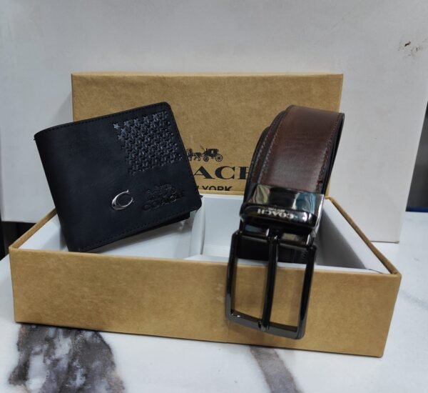 Coach Imported Wallet And Belt Combo - Image 2