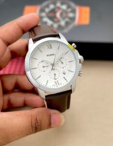 Fossil 1st Copy Chronograph Leather Strap Mens Watch