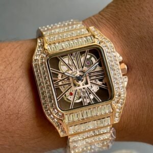 Cartier Skeleton Dial Quartz Men's Watch