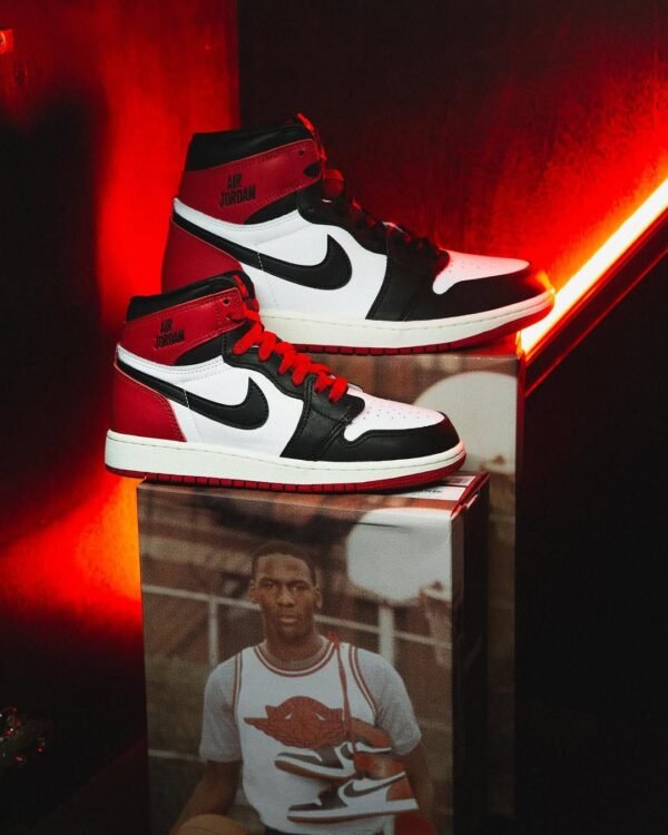 Nike Air Jordan 1 High Black Toe Reimagined - Image 7
