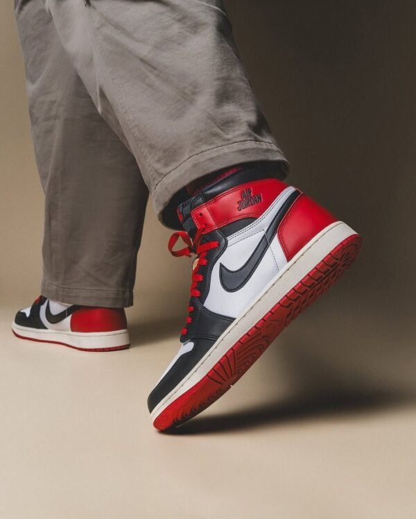 Nike Air Jordan 1 High Black Toe Reimagined - Image 2