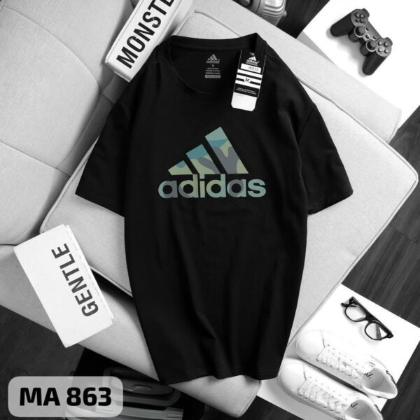 Adidas Branded Logo Printed Cotton Tshirt - Image 2