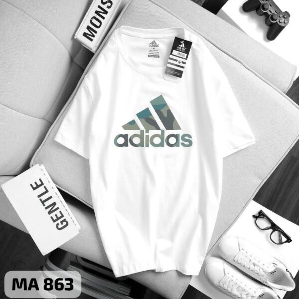 Adidas Branded Logo Printed Cotton Tshirt