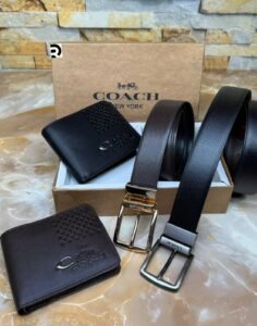 Coach Premium Wallet And Belt Men