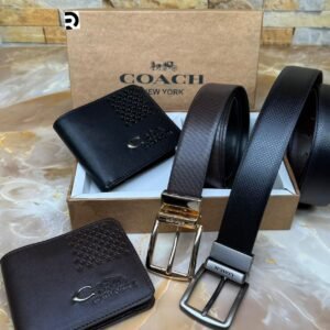 Coach Premium Wallet And Belt Men