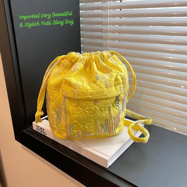 Imported Beautiful & Stylish Potli Sling Bag - Image 3