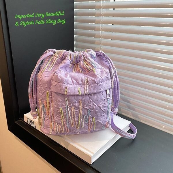 Imported Beautiful & Stylish Potli Sling Bag - Image 4