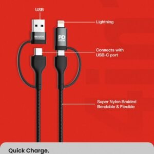 4 IN 1 100W Fast Charging Nylon Cable