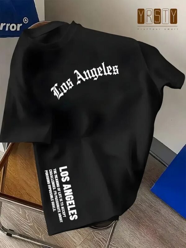 Los Angles Printed Cotton T-Shirt - Image 3