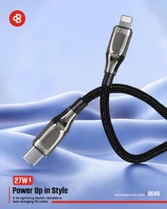 Type C To Lightning Cable With 27w Fast Charger