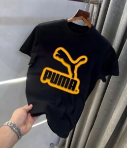 Puma Round Neck Printed Cotton T-shirt