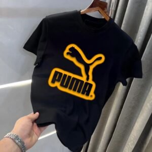 Puma Round Neck Printed Cotton T-shirt