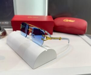 Cartier Framless Blue Shade Sunglass - Normal Box