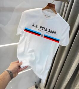 Us Polo Round Neck Printed Cotton T-shirt