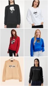 Karl Exclusive Round Neck Sweatshirt For Ladies