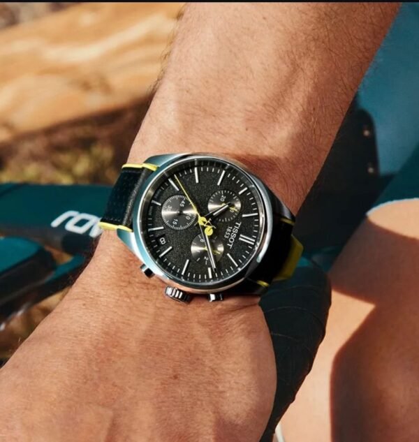 Tissot 7AA T-Sport Black Fibre Strap Mens Watch - Image 4