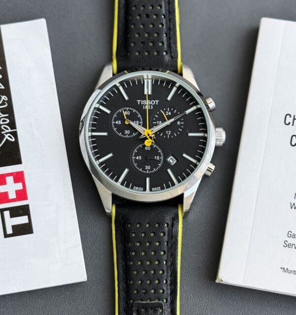 Tissot 7AA T-Sport Black Fibre Strap Mens Watch - Image 3
