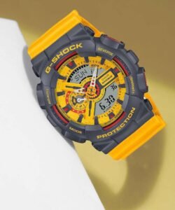 Casio G-Shock GA-110Y-9ADR Analog-Digital Watch With a Yellow Resin Strap