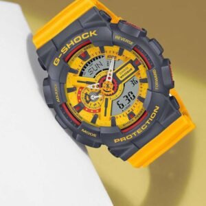 Casio G-Shock GA-110Y-9ADR Analog-Digital Watch With a Yellow Resin Strap