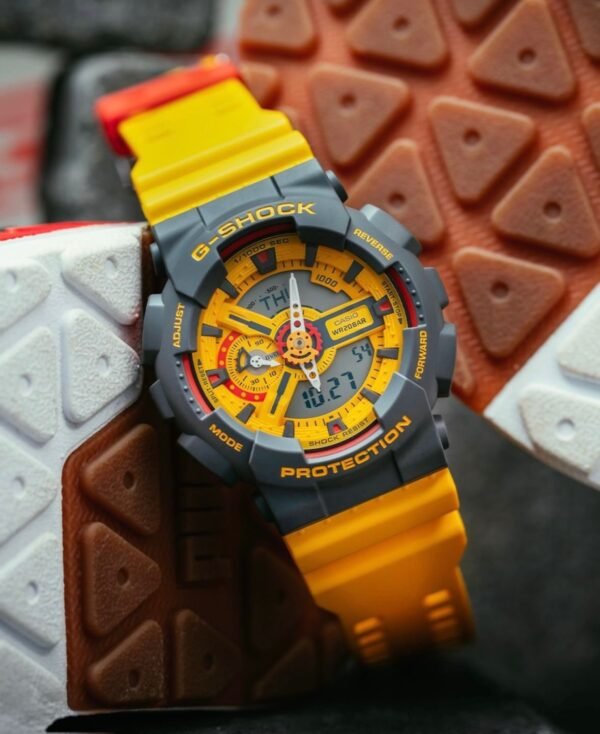 Casio G-Shock GA-110Y-9ADR Analog-Digital Watch With a Yellow Resin Strap - Image 3