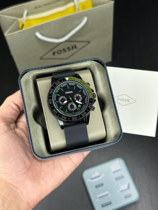 Fossil Bannon Multifunction Silicone Mens Watch - Image 3