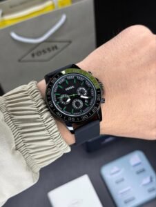 Fossil Bannon Multifunction Silicone Mens Watch