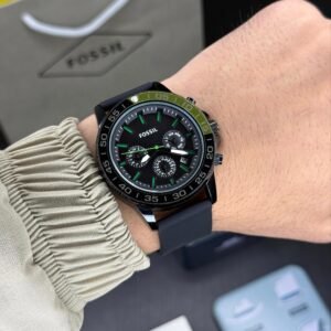 Fossil Bannon Multifunction Silicone Mens Watch