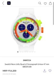 Swatch Neon Jelly Quartz Chronograph Unisex Watch
