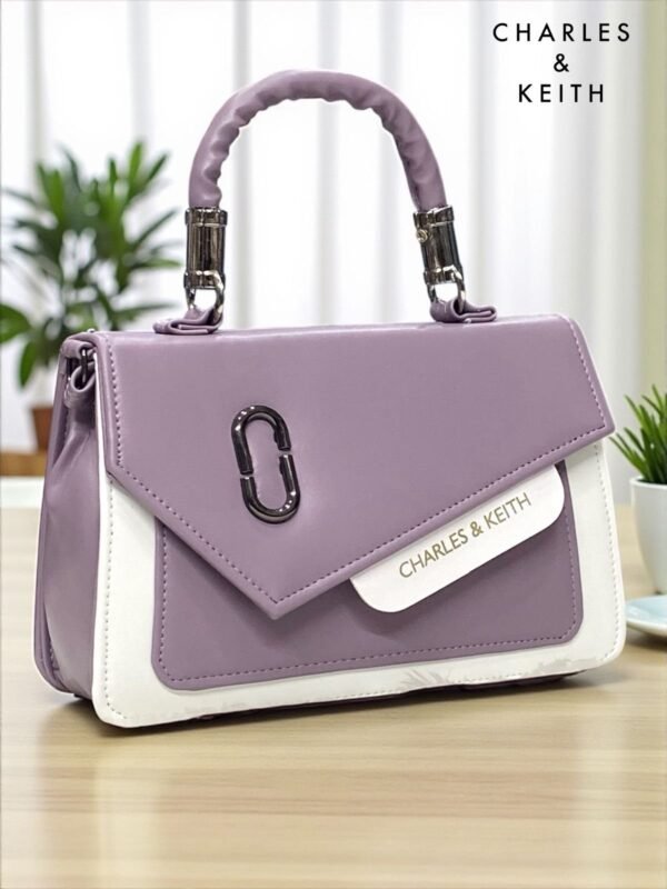 Double Coloured Box Ladies Sling Bag - Image 4