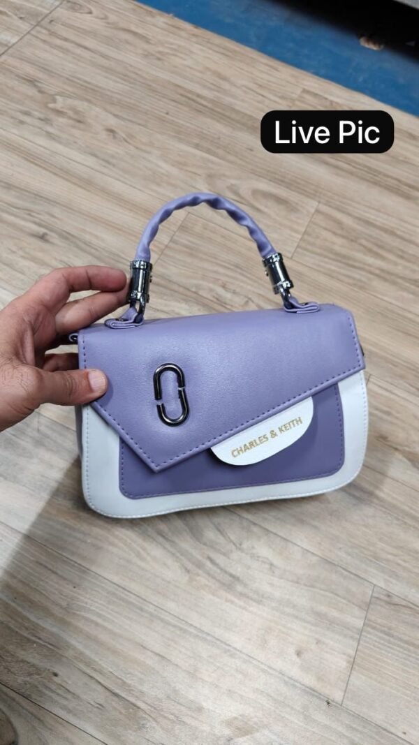 Double Coloured Box Ladies Sling Bag - Image 10