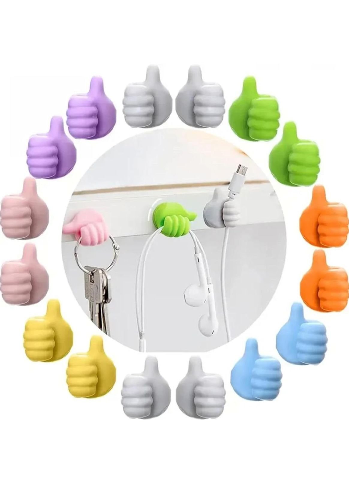 Creative Silicone Thumb Wall Hook 50 Pcs - Image 3
