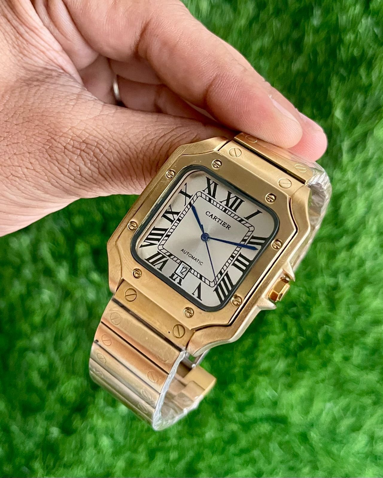 Cartier Santos De Gold Watch - Image 2