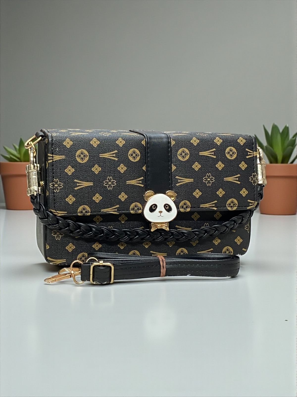 New Panda Lady Crossbody Sling Bag