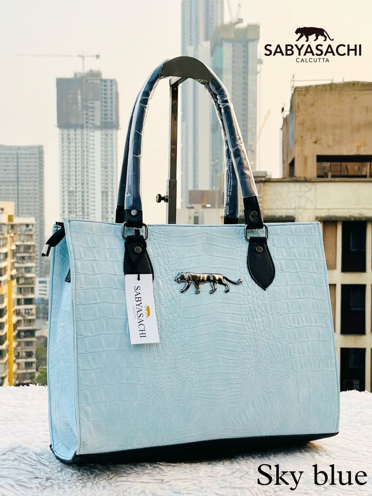 Saybachi New Crocodile Leather Office And Travel Tote Bag - Image 4