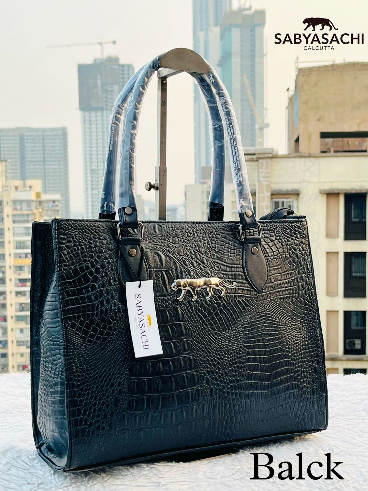 Saybachi New Crocodile Leather Office And Travel Tote Bag - Image 2