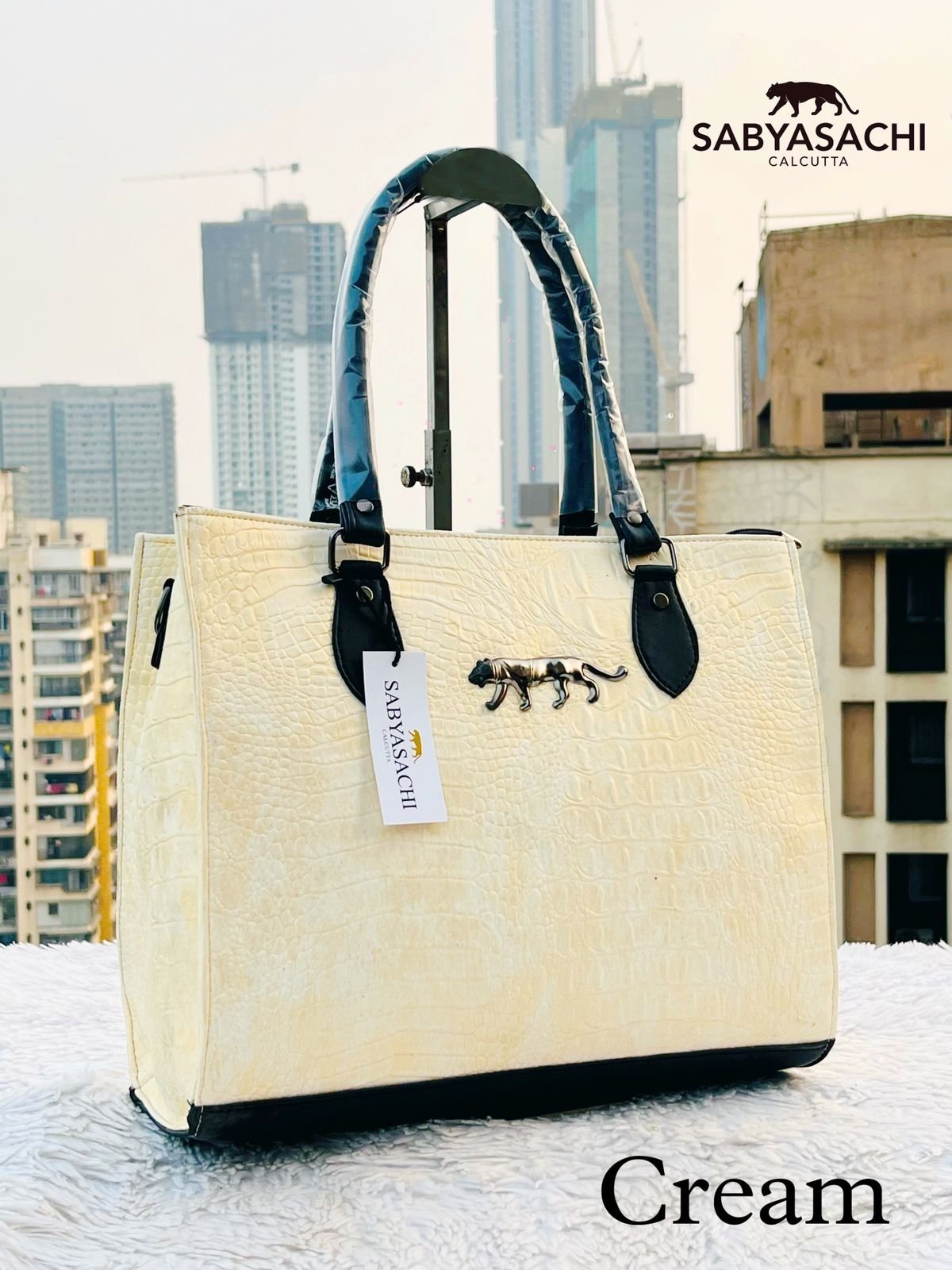 Saybachi New Crocodile Leather Office And Travel Tote Bag - Image 5