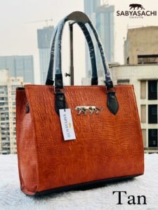 Saybachi New Crocodile Leather Office And Travel Tote Bag