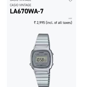 Casio Vintage LA670WA-7 For Girls