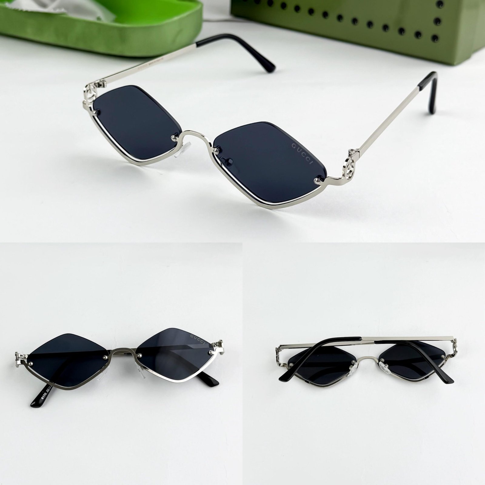 GUCCI SILVER BLACK 6170